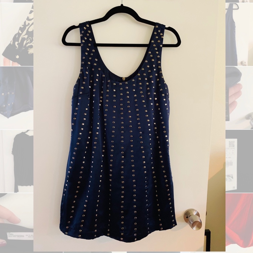 Silk cocktail party mini dress